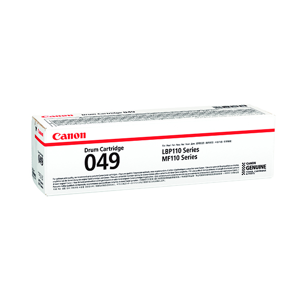 Canon CRG 049 Black Drum Cartridge (12,000 pages capacity) 2165C001