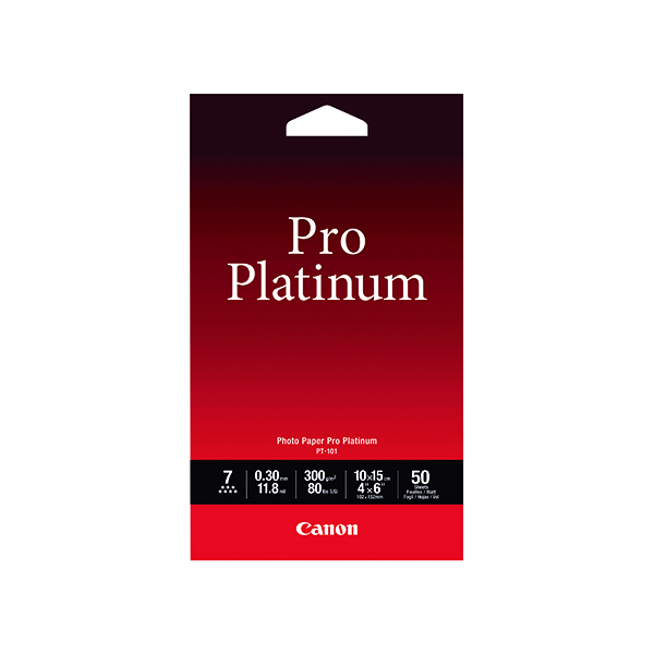 Canon Pro Platinum Photo Paper 4x6 Inch (Pack of 50) 2768B014