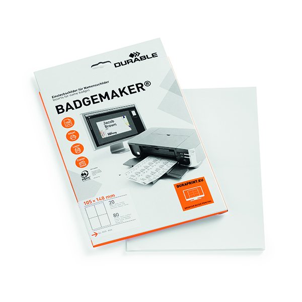 Durable Badgemaker Inserts A6 (Pack of 80) 142002