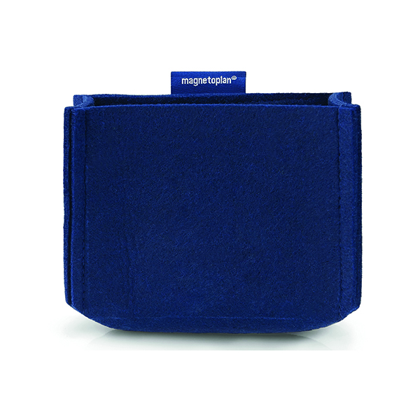 Magnetoplan MagnetoTray Felt Pen Holder Medium Blue 130x60x100mm 1227714