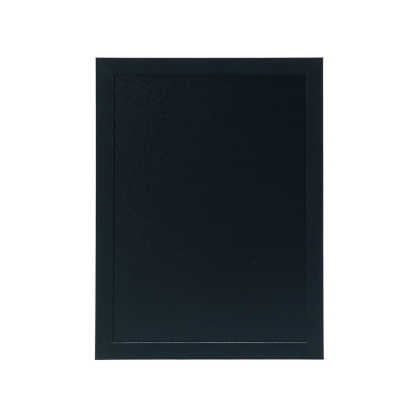 Securit Woody Chalkboard with White Chalk Marker and Mounting Kit 300xx10x400mm Black WBW-BL-30-40
