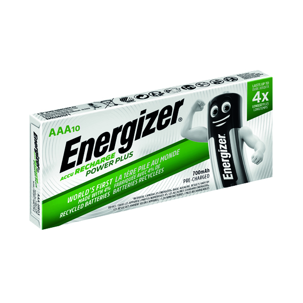 Energizer Rechargeable Batteries AAA 700Mah (Pack of 10) E300626400