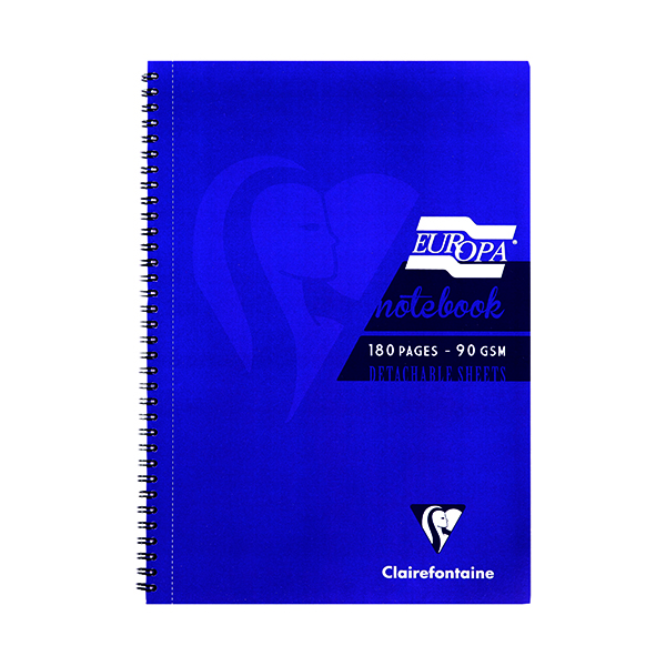 Clairefontaine Europa Notebook 180 Pages A5 Purple (5 Pack) 5813Z
