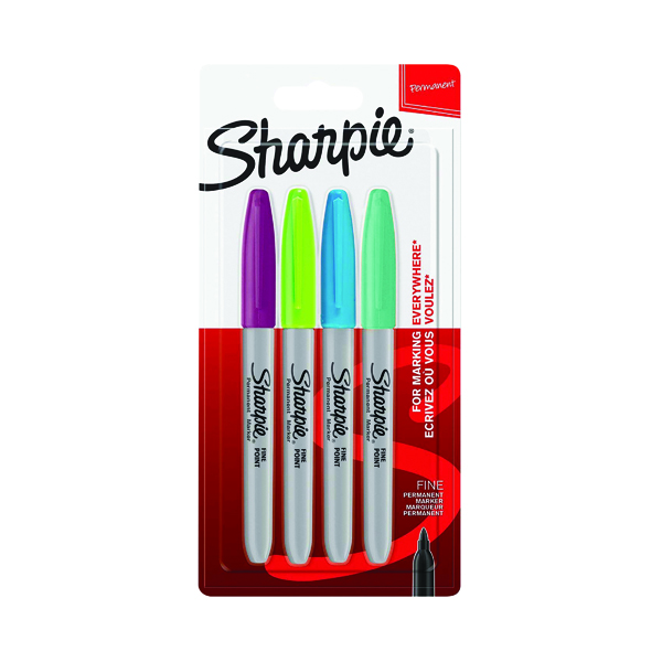 Sharpie 08 Permanent Marker Fine Tip 12x4 Blister Assorted (Pack of 48) 1985859