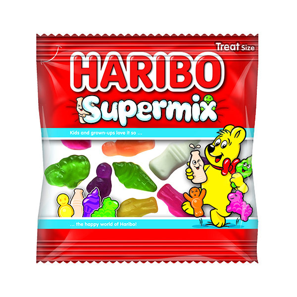 Haribo Supermix Mini Bags 16g (Pack of 100) 72742