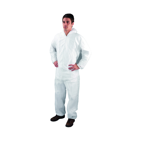 Large White Non-Woven Coverall DC03