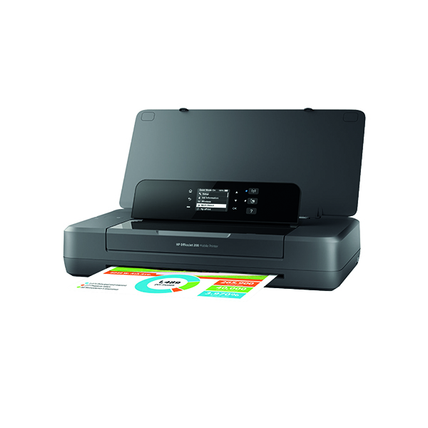 HP Officejet 200 Mobile Inkjet Printer Black CZ993A
