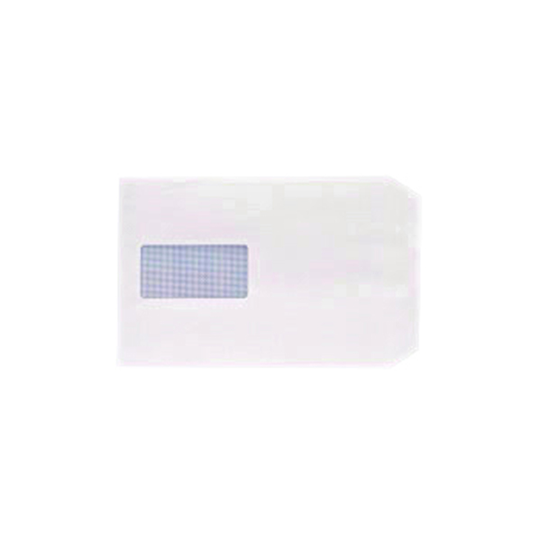 Q-Connect C5 Envelopes Window Pocket Peel and Seal 100gsm White (Pack of 500) IP53