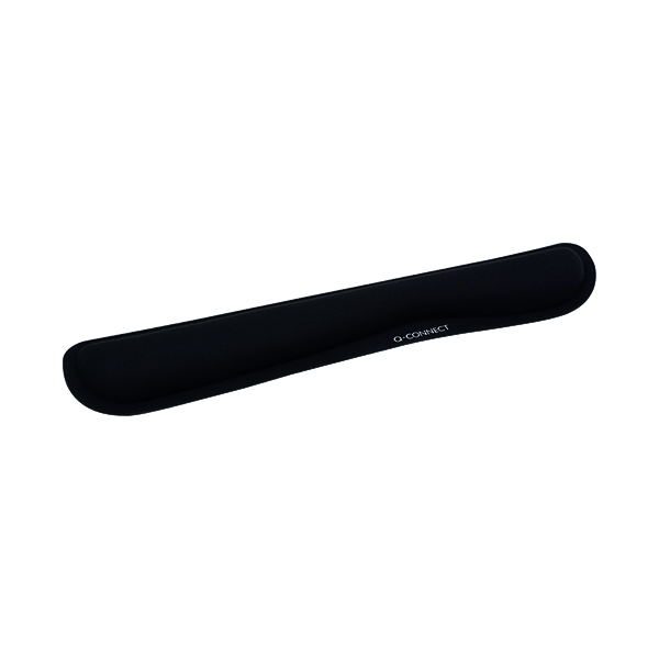 Q-Connect Memory Foam Keyboard Wristrest Anti-slip Rubber Base Black KF03684