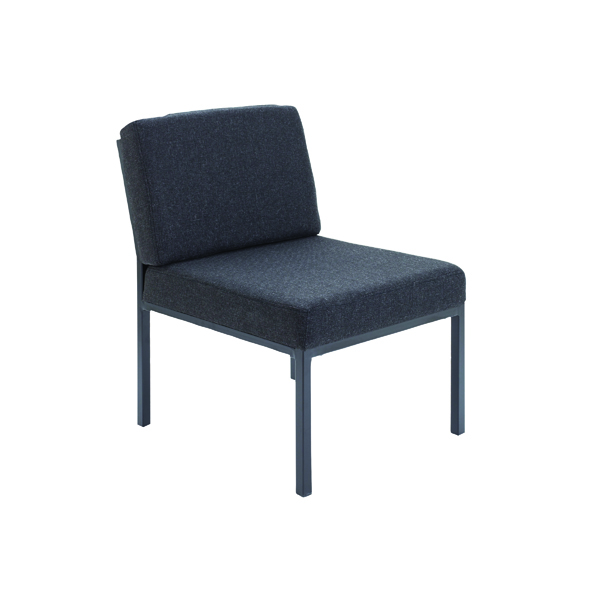 Jemini Reception Chair 520x670x800mm Charcoal KF04010