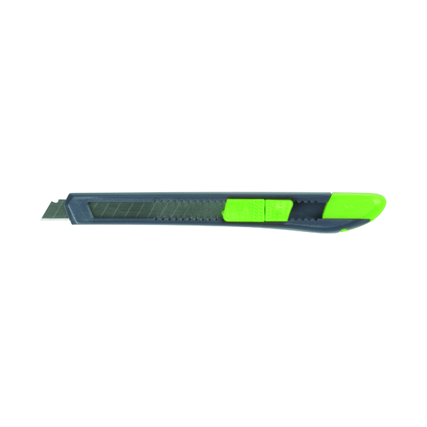 Q-Connect Light Duty 9mm Cutting Knife Black/Green 120BC
