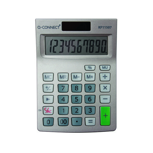 Q-Connect Semi-Desktop 10-Digit Calculator KF11507