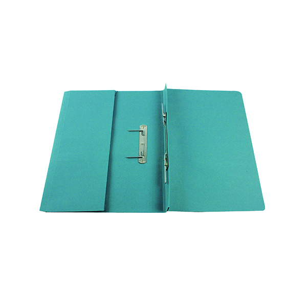 Q-Connect Transfer Pocket File 38mm Capacity Foolscap Blue (Pack of 25) KF26094