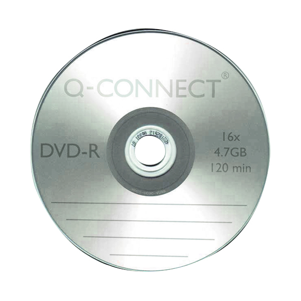 Q-Connect DVD-R Slimline Jewel Case 4.7GB ( 16x speed DVD-R 120 minute capacity) KF34356