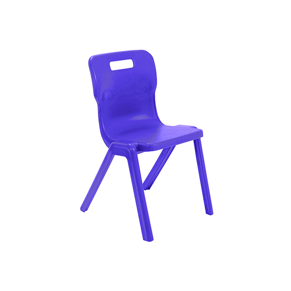 Titan One Piece Classroom Chair 482x510x829mm Purple KF78529