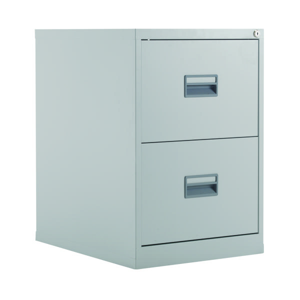 Talos 2 Drawer Filing Cabinet 465x620x700mm Grey KF78764