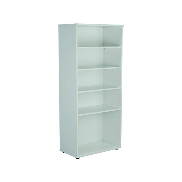 Jemini Wooden Bookcase 800x450x1800mm White KF811022