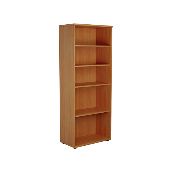 Jemini Wooden Bookcase 800x450x2000mm Beech KF811039