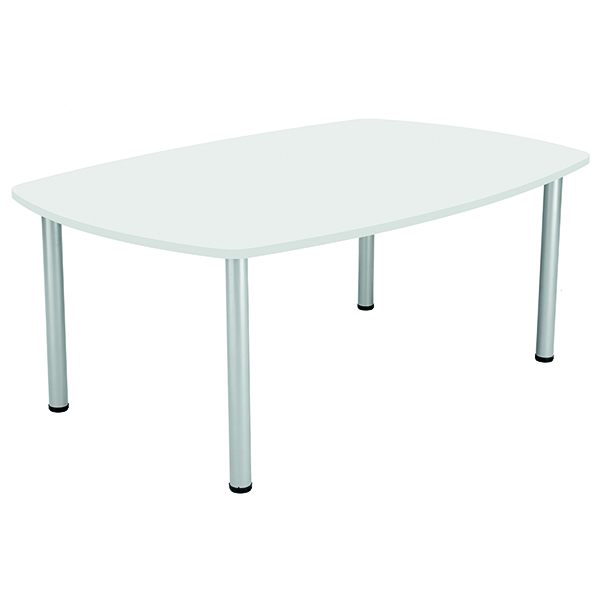 Jemini Boardroom Table Pole Leg 1800x1200x730mm White KF821922