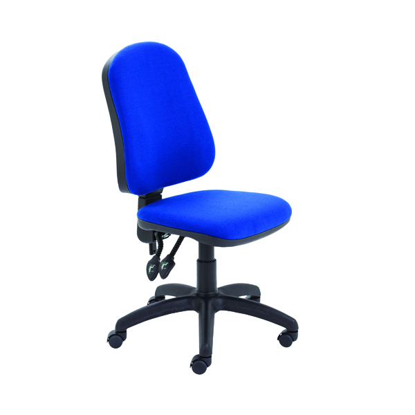 First High Back Operator Chair 640x640x985-1175mm Blue KF98506