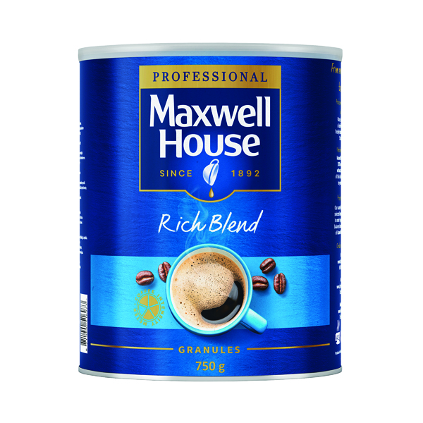 Maxwell House Coffee Granules 750g Tin Rich Blend 4032034