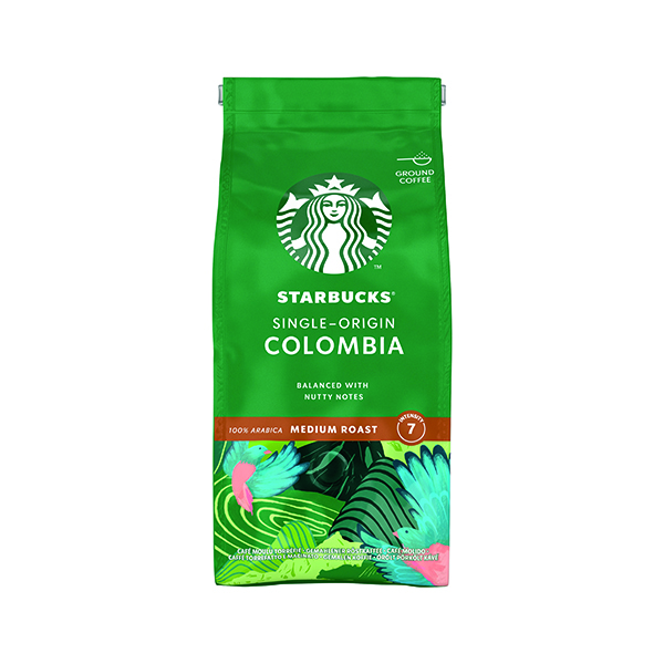 Starbucks Medium Roast Single-Origin Colombia Ground Coffee 200g 12400229