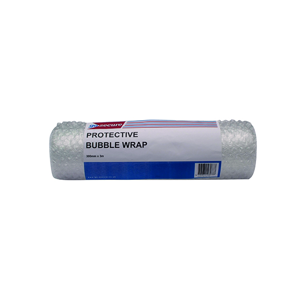 GoSecure Bubble Wrap Roll Small 300mmx3m Clear (Pack of 16) PB02288