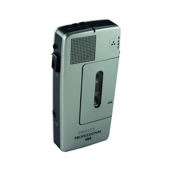 Philips Silver Pocket Memo Voice Activated Mini Cassette Recorder LFH0488
