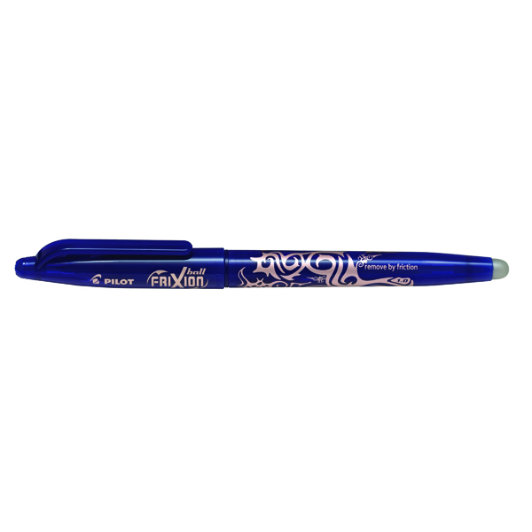 Pilot FriXion Ball Erasable Rollerball Pen Broad Blue (12 Pack) 4902505551116
