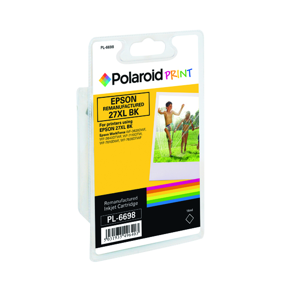 Polaroid Epson 27XL Remanufactured Inkjet Cartridge Black T271140-COMP PL
