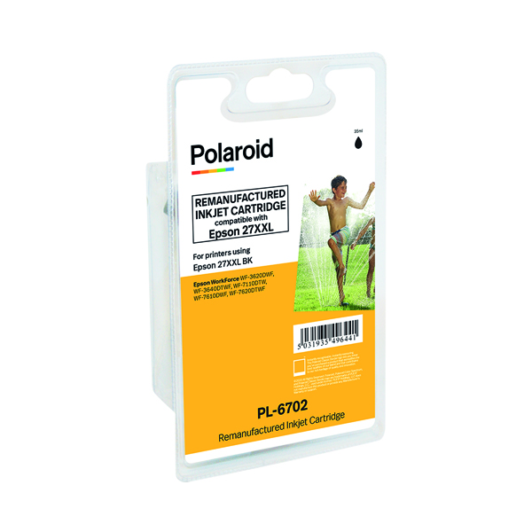 Polaroid Epson 27XXL Black Inkjet Cartridge T27914010-COMP
