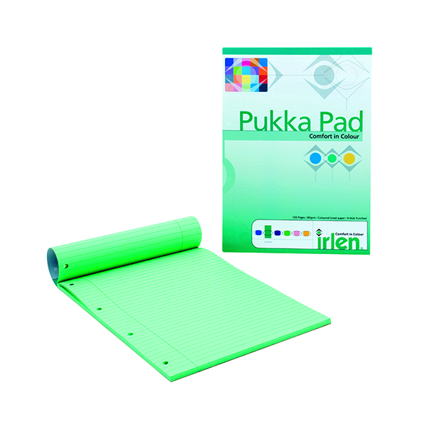 Pukka Pad A4 Refill Pad Green (Pack of 6) IRLEN50GREEN