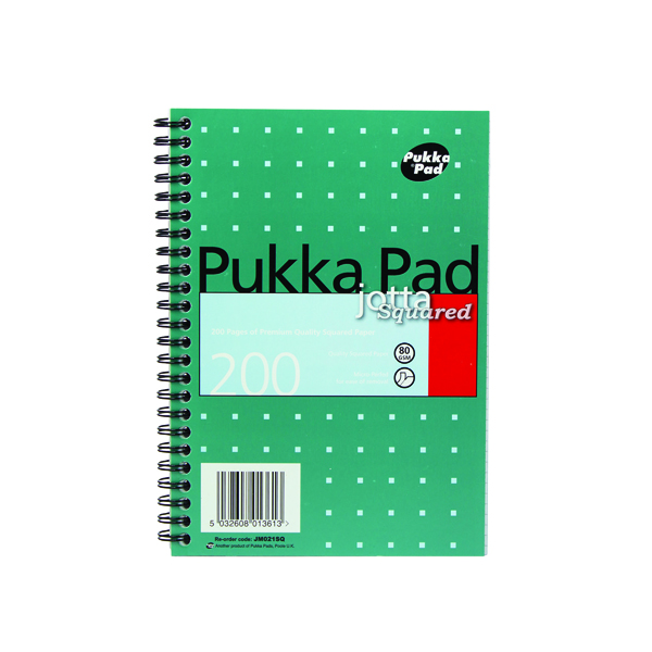 Pukka Pad Square Wirebound Metallic Jotta Notepad 200 Pages A5 (Pack of 3) JM021SQ