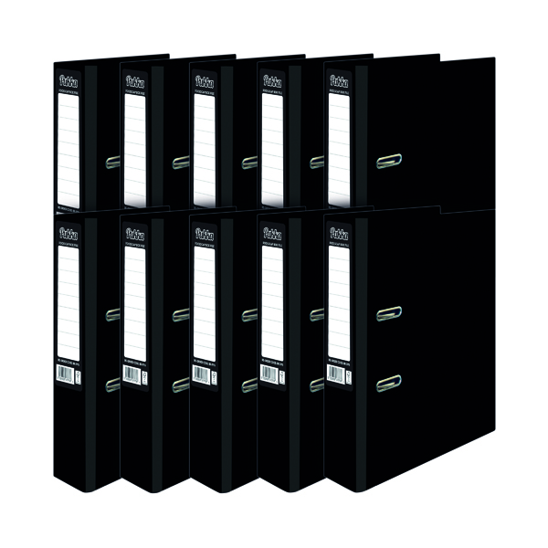 Pukka Brights Lever Arch File A4 Black (10 Pack) BR-7757