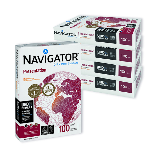 Navigator A4 Presentation Paper 100gsm White (Pack of 2500) NAVA4100
