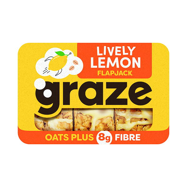 Graze Lively Lemon Flapjack Punnet (Pack of 9) C002644