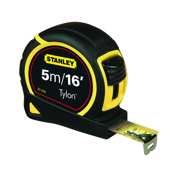 Stanley Retractable Tape Measure with Belt Clip 5 Metre 0-30-696