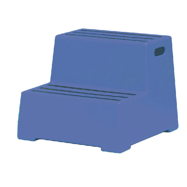 Blue Plastic 2 Tread Safety Step 325095