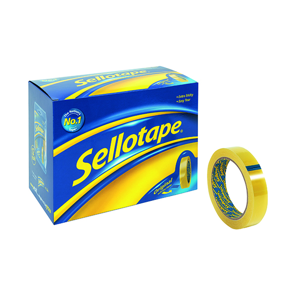 Sellotape Original Golden Tape 24mmx66m (12 Pack) 1443268