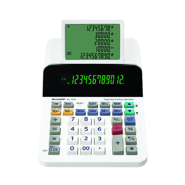 Sharp EL1501 Paperless Printing Calculator EL1501