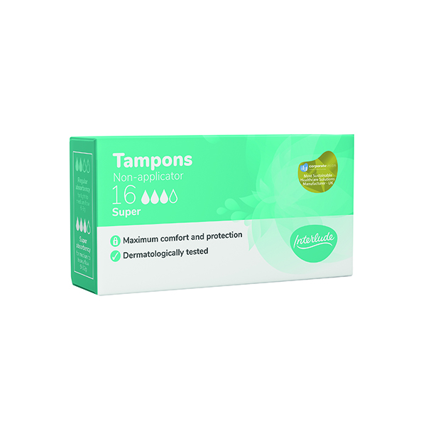 Interlude Digital Tampons Super Boxed x16 (Pack of 12) 6450A