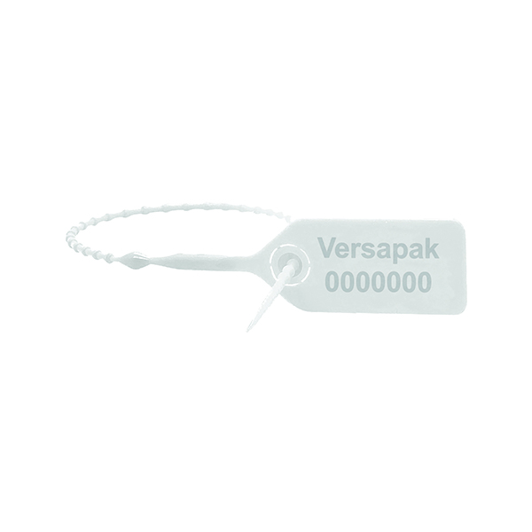 Versapak Versalite Plastic Security Seal White (Pack of 1000) PFSIG0198