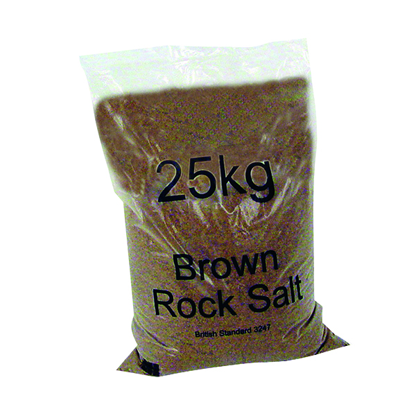 Winter Dry Brown Rock Salt 25kg (Pack of 40) 383578