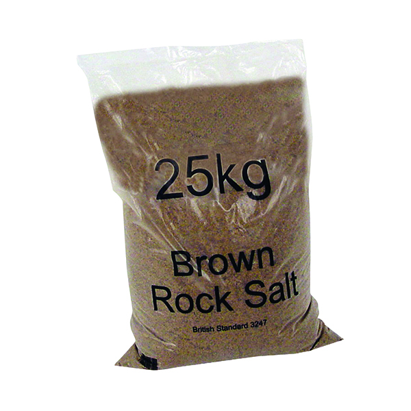 Dry Brown Rock Salt 25kg Bag (20 Pack) 384072