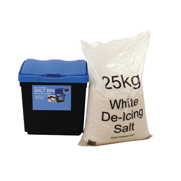 30 Litre Grit Bin and 25kg Salt Kit 389113
