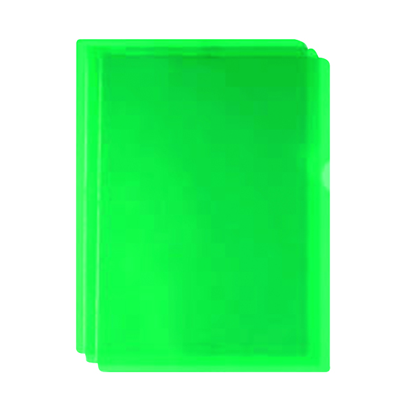 Green Cut Flush Folders (Pack of 100) WX01488