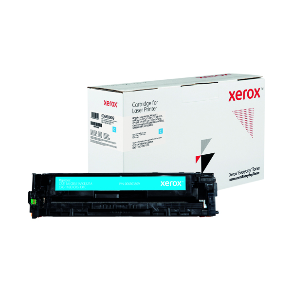 Xerox Everyday Replacement For CF211A/CB541A/CE321A/CRG-116C/131C Laser Toner Cyan 006R03809