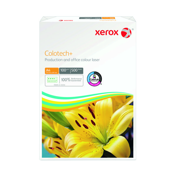 Xerox Colotech+ A4 Paper 100gsm Ream White (Pack of 500) 003R99004