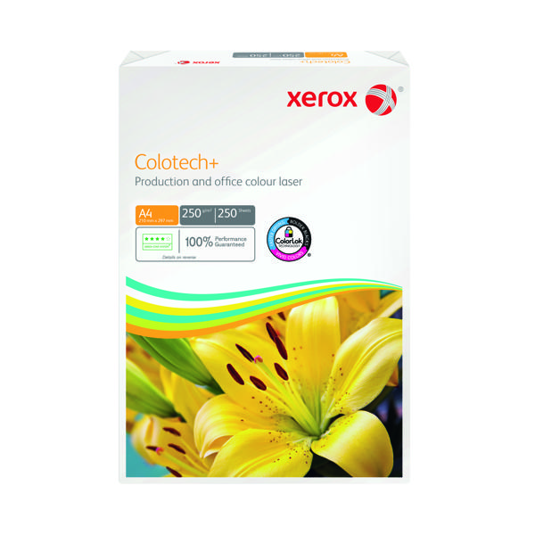 Xerox Colotech+ A4 Paper 250gsm White (Pack of 250) 003R99026